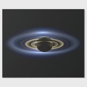 Saturn Eclipsed the Sun from Cassini Orbiter   Wrapping Paper