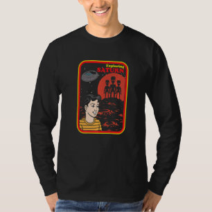 Saturn Explorer Spaceship Galaxy Universe Ufo Alie T-Shirt