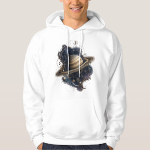 Saturn Golden Rings Celestial Pullover Hoodie Vi