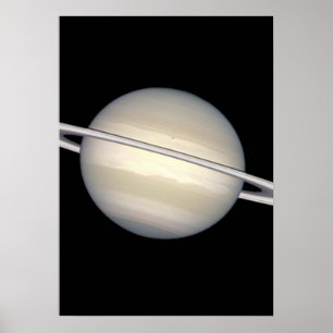 Saturn in Natural Colours Poster