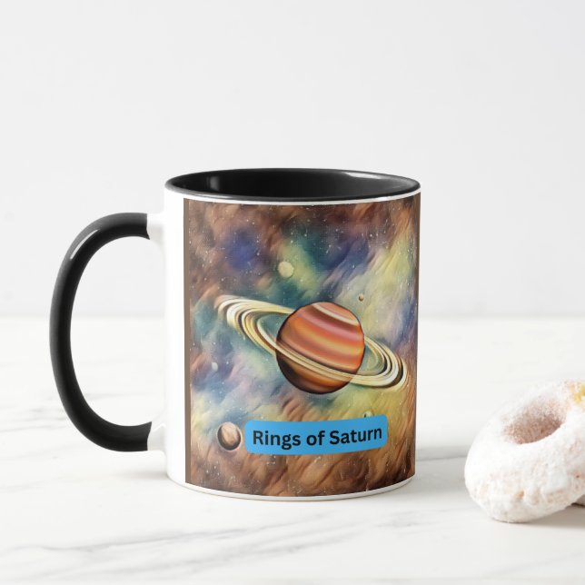  Saturn is the most photogenic planet in the solar Mug (With Donut)