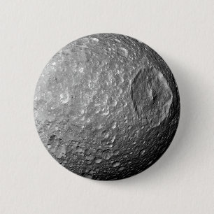 Saturn Moon Mimas 2 Inch Round Button