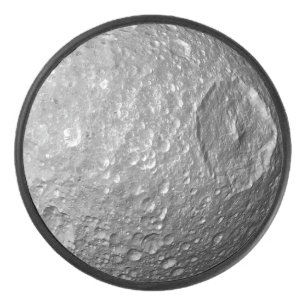 Saturn Moon Mimas Hockey Puck