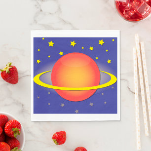 Saturn Paper Napkins