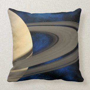 Saturn planet 2 throw pillow