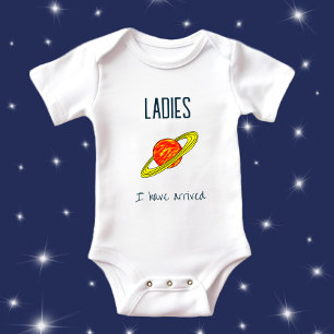 Saturn planet baby bodysuit
