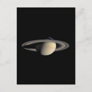 Saturn Planet beautiful rings NASA Postcard