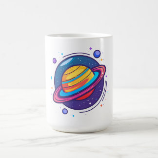 Saturn Planet Coffee Mug – Cosmic Design for Space