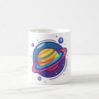Saturn Planet Coffee Mug – Cosmic Design for Space