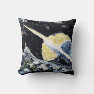 Saturn Rising by Alexandra Cook Throw Pillow