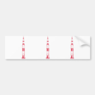 Saturn Rocket Bumper Sticker