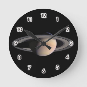 Saturn Round Clock