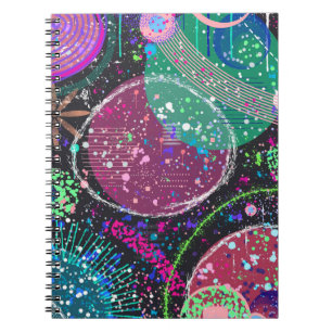 Saturn’s Rings: Maximalist Abstract Art Notebook