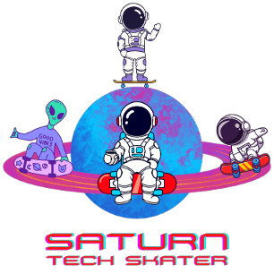 Saturn Tech Skater T-Shirt