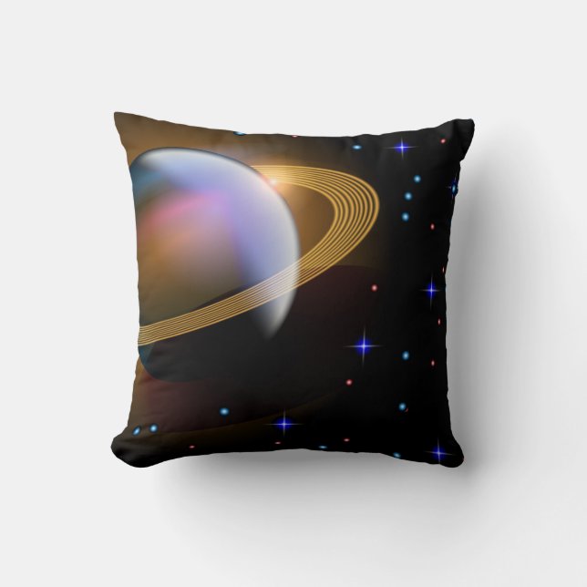 Saturn Throw Pillow (Front)