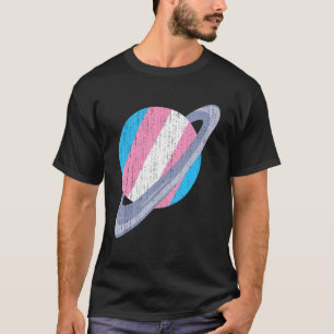 Saturn Transsexual Flag Lgbt Trans Pride Month Tra T-Shirt