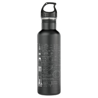 Saturn V Saturn 5 Rocket Science Equations  710 Ml Water Bottle