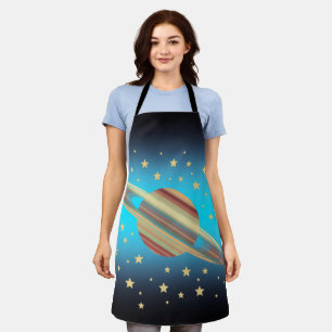 Saturn with Stars Apron