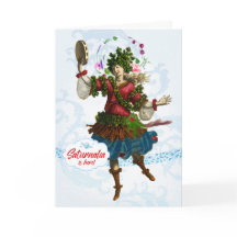 Saturnalia Bacchante Greeting Card
