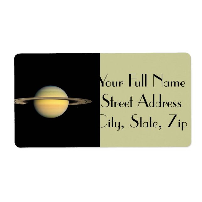 Saturne pendant l'équinoxe (Devant)