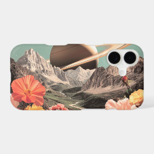 Saturne surréaliste au-dessus de la vallée de la m