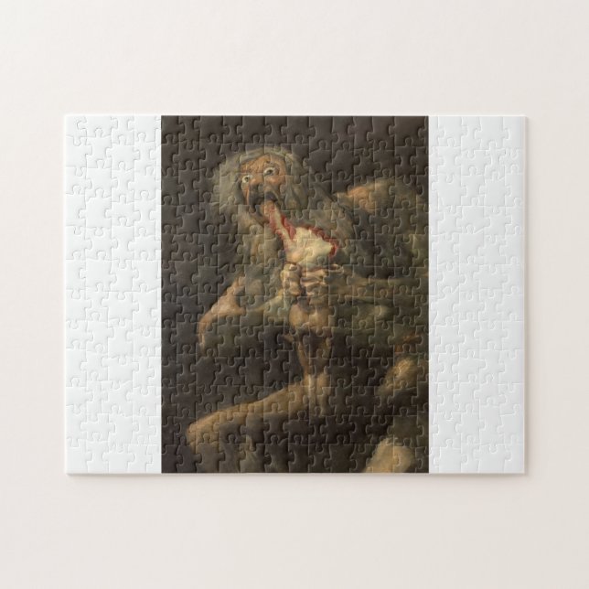 Saturno devorando a su hijo francisco de goya jigsaw puzzle (Horizontal)