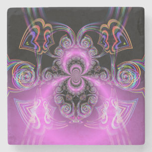 Saturn's Hearts Stone Coaster
