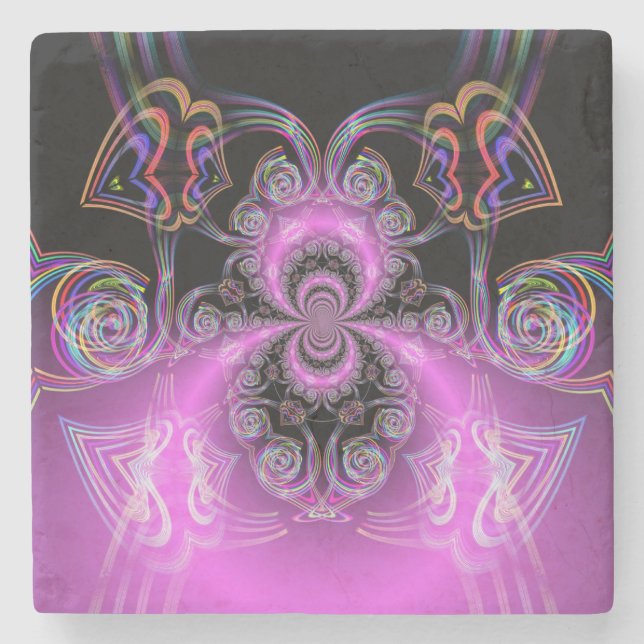 Saturn's Hearts Stone Coaster (Front)