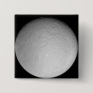 Saturn's icy moon Rhea 2 Inch Square Button