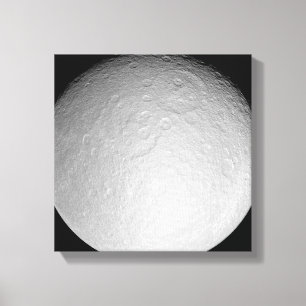 Saturn's icy moon Rhea Canvas Print