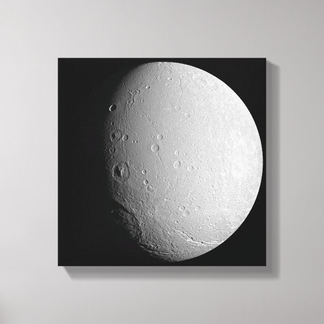 Saturn's moon Dione 2 Canvas Print (Front)