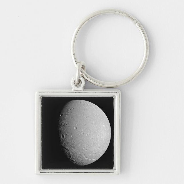 Saturn's moon Dione 2 Keychain (Front)