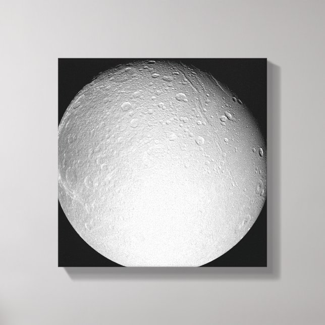 Saturn's moon Dione Canvas Print (Front)