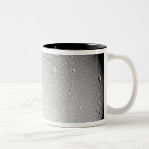 Saturn's moon Dione Two-Tone Coffee Mug