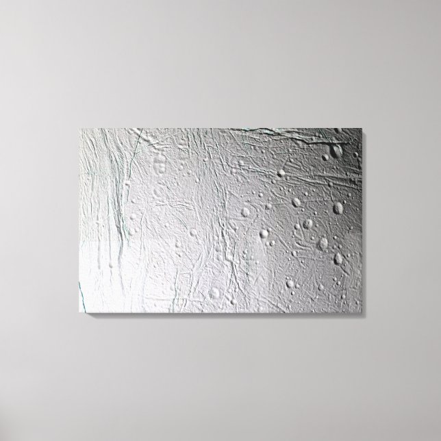Saturn's moon Enceladus 2 Canvas Print (Front)