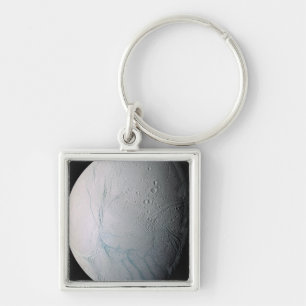 Saturn's moon Enceladus 2 Keychain