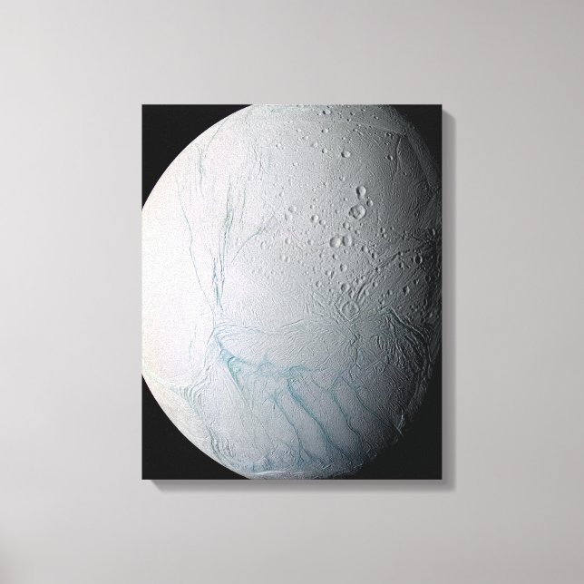 Saturn's moon Enceladus 3 Canvas Print (Front)
