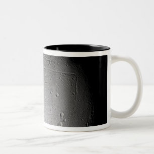 Saturn's moon Enceladus 3 Two-Tone Coffee Mug