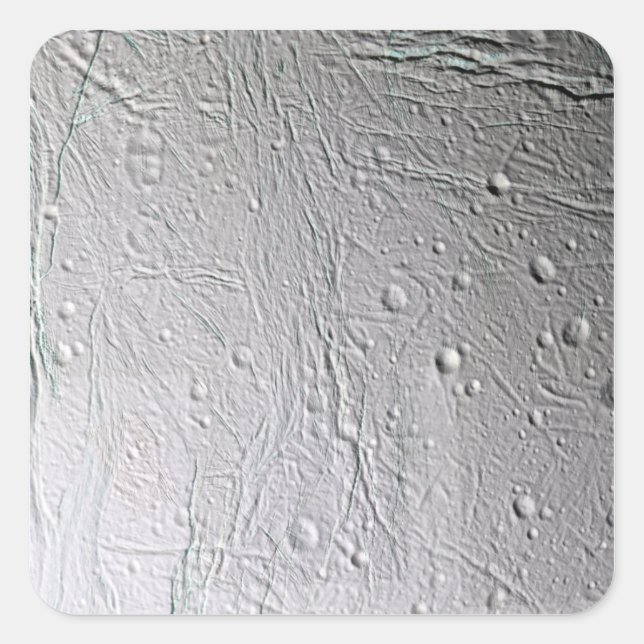 Saturn's moon Enceladus 4 Square Sticker (Front)