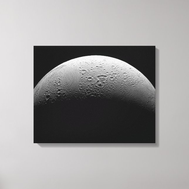 Saturn's moon Enceladus Canvas Print (Front)