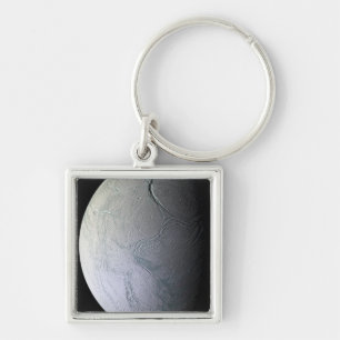 Saturn's moon Enceladus Keychain
