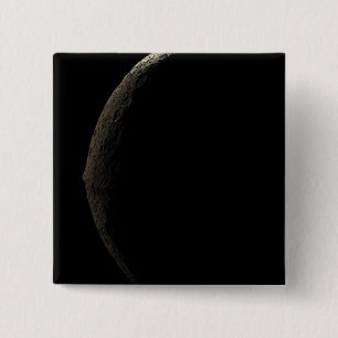 Saturn's moon Iapetus 2 Inch Square Button