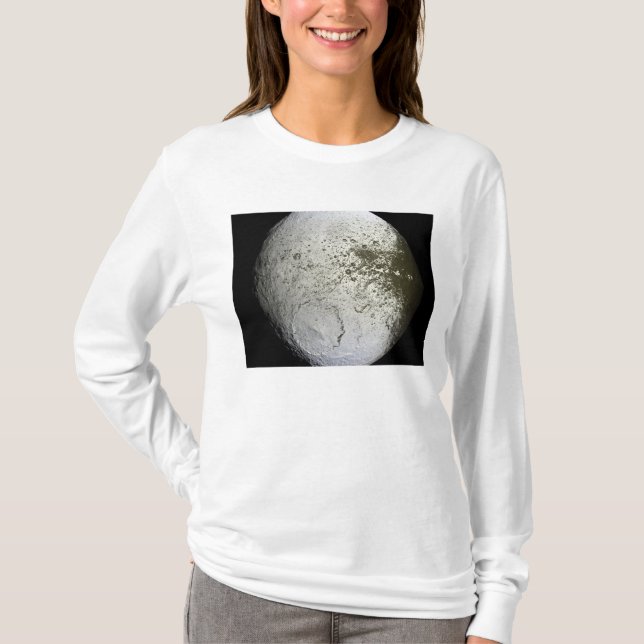 Saturn's moon Iapetus 2 T-Shirt (Front)