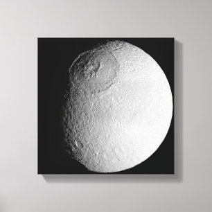 Saturn's moon Tethys 2 Canvas Print