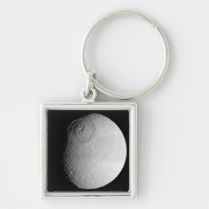 Saturn's moon Tethys 2 Keychain