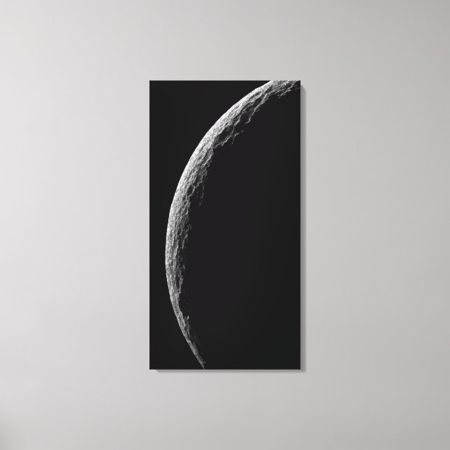 Saturn's moon Tethys Canvas Print (Front)