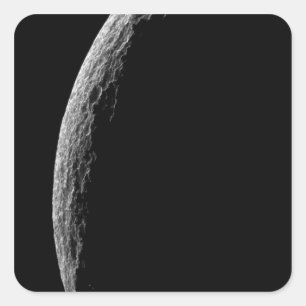 Saturn's moon Tethys Square Sticker