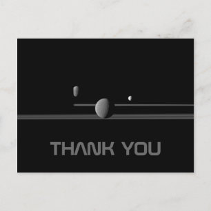 Saturn's Moons Thank You Postcard