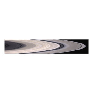 Saturn's ring system photo print
