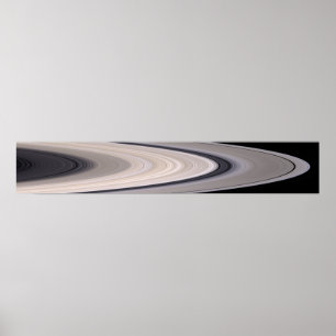 Saturn's ring system poster